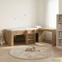Lova Vaikų Aukštas Lovos Rėmas su Rašomuoju Stalu 2 vnt.