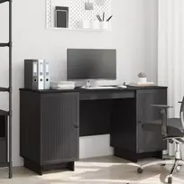 Stalas Juoda Apdirbta mediena 142,5 x 50 x 75 cm