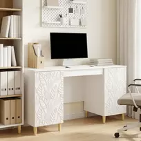 Stalas Itin blizgi balta Apdirbta mediena 142,5 x 50 x 75 cm