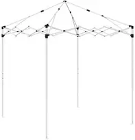 Pop-up šventinis palapinė 194 x 194 x 245 cm Kreminė
