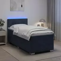 Lova su čiužiniu ir LED apšvietimu Tamsiai pilka 80 x 200 cm