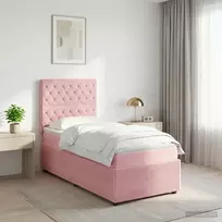 Lova LED lovos čiužinys su LED apšvietimu Rožinė 100 x 200 cm