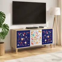TV staliukas Televizoriaus spintelė MAINZ 102 x 33 x 50 cm Sonoma ąžuolo