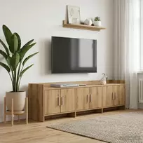 TV staliukas Televizoriaus spintelė 168 x 33 x 47 cm Artisano ąžuolo
