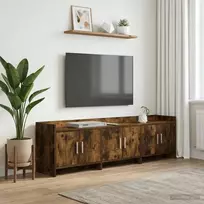 TV staliukas Televizoriaus spintelė 168 x 33 x 47 cm Dūminio ąžuolo