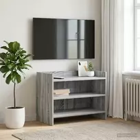 TV staliukas Televizoriaus spintelė 60 x 33 x 47 cm Pilka Sonoma