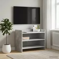 TV staliukas Televizoriaus spintelė 60 x 33 x 47 cm Betono pilka