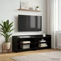 TV staliukas Televizoriaus spintelė 130 x 33 x 47 cm Juodojo ąžuolo