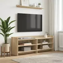 TV staliukas Televizoriaus spintelė 130 x 33 x 47 cm Sonoma ąžuolas