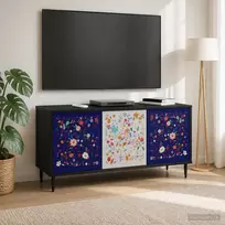 TV staliukas Televizoriaus spintelė MAINZ 102 x 33 x 51 cm Juodojo ąžuolo