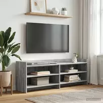 TV staliukas Televizoriaus spintelė 135 x 33 x 47 cm Pilka Sonoma