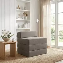 Sofa Sulankstomas Sofos Lova Šviesiai pilka 200 x 70 x 15 cm