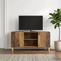 TV staliukas Televizoriaus spintelė 102 x 34,5 x 50 cm Sendintos medienos