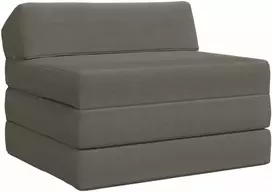 Sofa Sulankstomas Sofos Lova Šviesiai pilka 200 x 70 x 10 cm