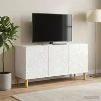 TV staliukas Televizoriaus spintelė 99 x 34,5 x 50 cm Itin blizgi balta