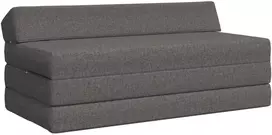 Sofa Sulankstomas Sofos Lova Šviesiai pilka 120 x 60 x 49 cm Audinys