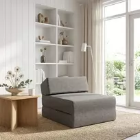 Sofa Sulankstomas Sofos Lova Šviesiai pilka 60 x 70 x 41 cm Audinys