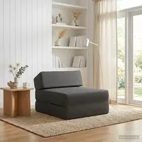 Sofa Sulankstomas Sofos Lova Tamsiai pilka 60 x 70 x 41 cm Audinys