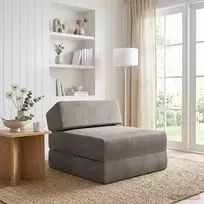 Sofa Sulankstomas Sofos Lova Šviesiai pilka 60 x 70 x 41 cm Audinys