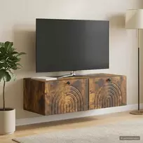TV staliukas Sieninė TV spintelė 99 x 41 x 30 cm Dūminio ąžuolo