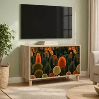 TV staliukas Televizoriaus spintelė ZAANDAM 69 x 33 x 50 cm Sonoma ąžuolo