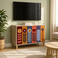 TV staliukas Televizoriaus spintelė ESSEN 69 x 33 x 50 cm Sonoma ąžuolo