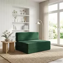 Sofa Sulankstomas Sofos Lova Tamsiai žalia 70 x 72 x 60 cm Audinys