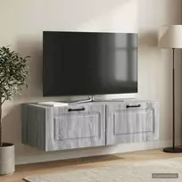 TV staliukas Sieninė TV spintelė Pilka sonoma ąžuolo 98 x 41 x 30 cm