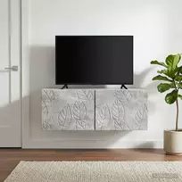 TV staliukas Sieninė TV spintelė 78,5 x 41 x 30 cm Betono pilka