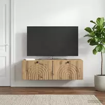 TV staliukas Sieninė TV spintelė 98 x 31 x 30 cm Artisano ąžuolo