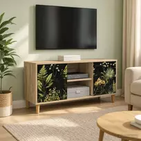 TV staliukas Televizoriaus spintelė RHENEN 102 x 33 x 50 cm Sonoma ąžuolo