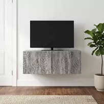 TV staliukas Sieninė TV spintelė 98 x 41 x 30 cm Pilka Sonoma