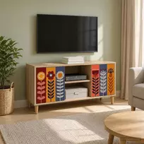 TV staliukas Televizoriaus spintelė ESSEN 102 x 33 x 50 cm Sonoma ąžuolo