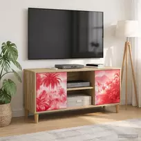 TV staliukas Televizoriaus spintelė AACHEN 102 x 33 x 50 cm Sonoma ąžuolo