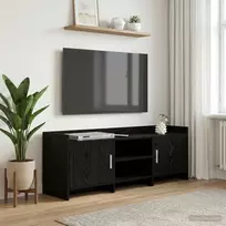 TV staliukas Televizoriaus spintelė 130 x 33 x 47 cm Juodojo ąžuolo