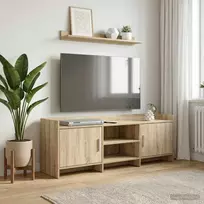 TV staliukas Televizoriaus spintelė 130 x 33 x 47 cm Sonoma ąžuolas
