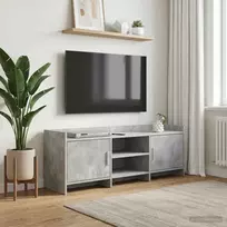 TV staliukas Televizoriaus spintelė 130 x 33 x 47 cm Betono pilka