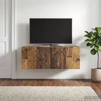 TV staliukas Sieninė TV spintelė 98 x 31 cm Sendintos medienos