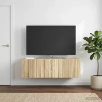 TV staliukas Sieninė TV spintelė 98 x 31 x 30 cm Sonoma ąžuolas