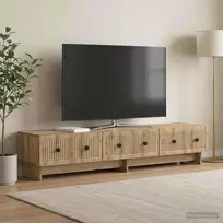TV staliukas Televizoriaus spintelė 147 x 34,5 x 30 cm Artisano ąžuolo