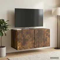 TV staliukas Sieninė TV spintelė 59,5 x 31 x 30 cm Dūminio ąžuolo