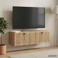 TV staliukas Sieninė TV spintelė 98 x 31 x 30 cm Artisano ąžuolo