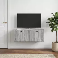 TV staliukas Sieninė TV spintelė 78,5 x 31 x 30 cm Pilka Sonoma