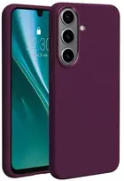 Etteri silikoninis Mag dėklas, skirtas Samsung Galaxy S25, tamsios vyšninės spalvos