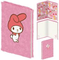 Pyramid Hello Kitty My Melody A5 plush notebook
