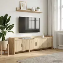 TV staliukas Televizoriaus spintelė 168 x 33 x 47 cm Sonoma ąžuolas