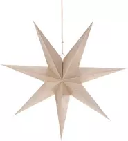 Christmas Gifts Kalėdinės dovanos DEKORATYVINĖ POPIERINĖ ŽVAIGŽDĖ 60 CM ŠAMPANINĖ