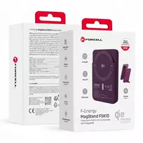 Powerbank compatible with MagSafe Forcell F-Energy MagStand QI2 F5K10 QC3.0 PD3.0 20W 5000 mAh cherry