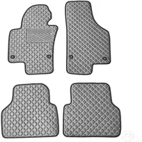 Kilimėliai QuiltyMats VOLKSWAGEN TIGUAN 2007-2016 (4 vnt.), D.Gray-Gray /33-14 - Kilimėlių fiksatoriai (žiedai) Plastikiniai apvalūs 4vnt.