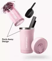 Kavos virimo aparatas - AeroPress Go Plus 475 ml rožinis